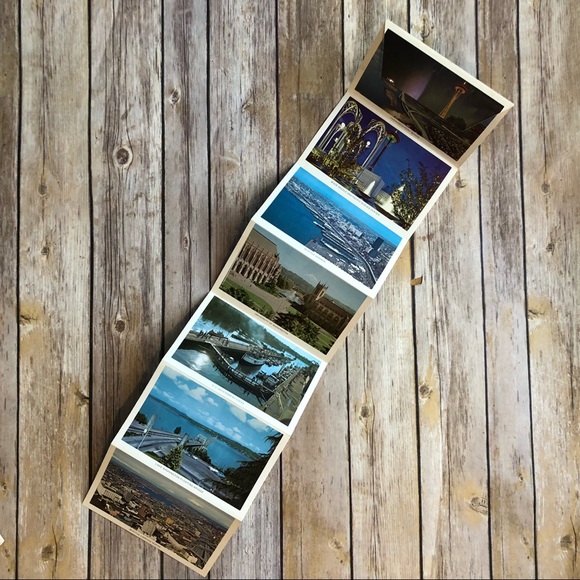 Seattle Washington Photo Panel Book Vintage Travel - Picture 4 of 6